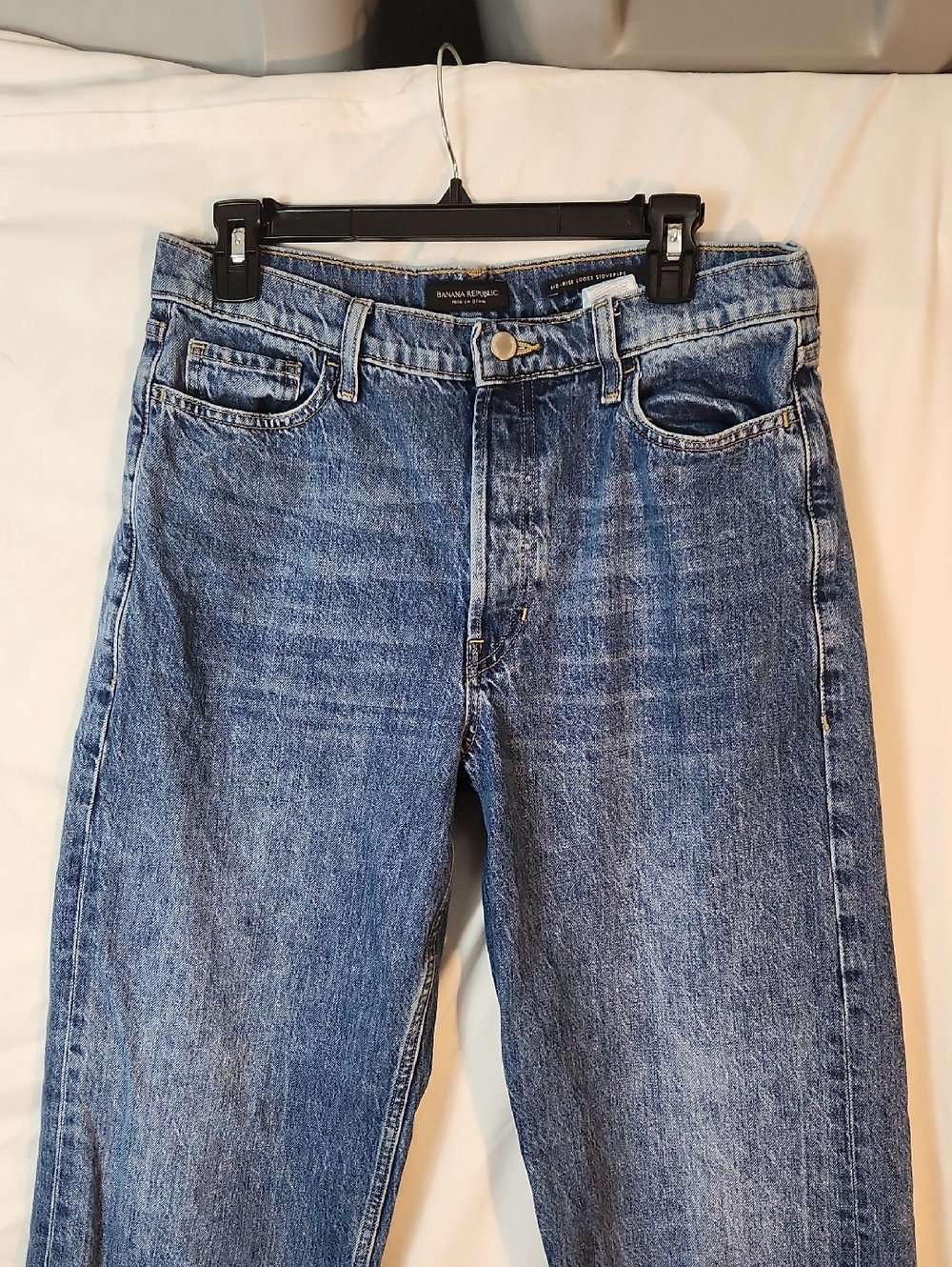 Banana Republic Mid-rise Loose Stove Top Relaxed Fit Denim Button Fly Jeans - Picture 2 of 9